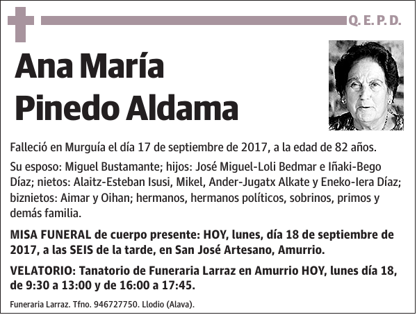 Ana María Pinedo Aldama