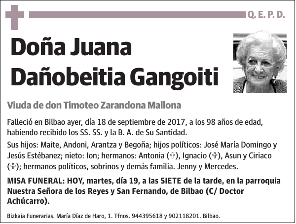 Juana Dañobeitia Gangoiti