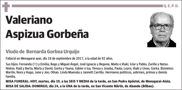 Valeriano Aspizua Gorbeña