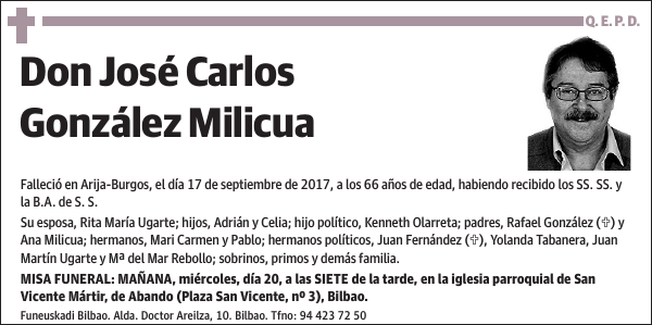 José Carlos González Milicua