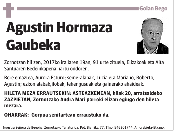 Agustin Hormaza Gaubeka