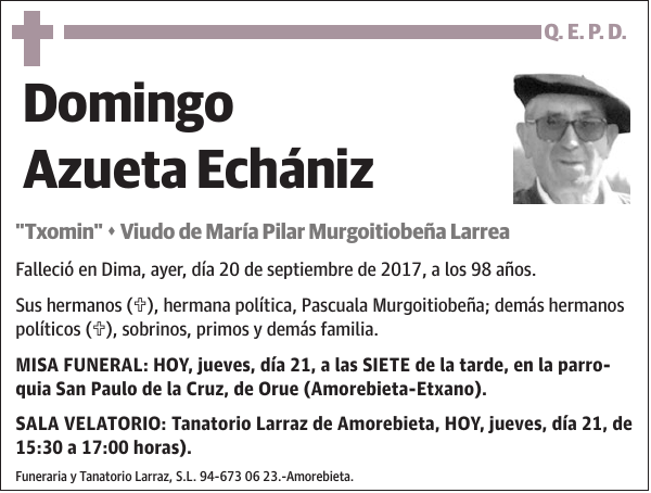 Domingo Azueta Echániz