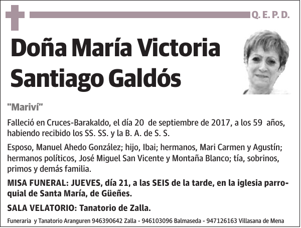 María Victoria Santiago Galdós