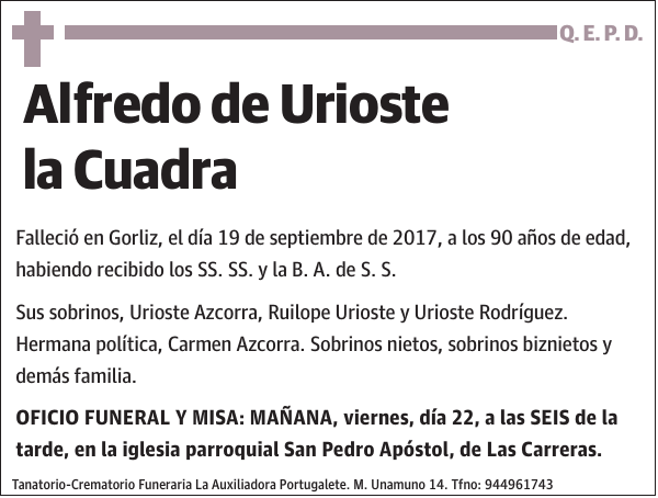 Alfredo de Urioste la Cuadra