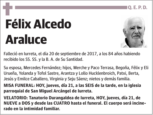 Félix Alcedo Araluce