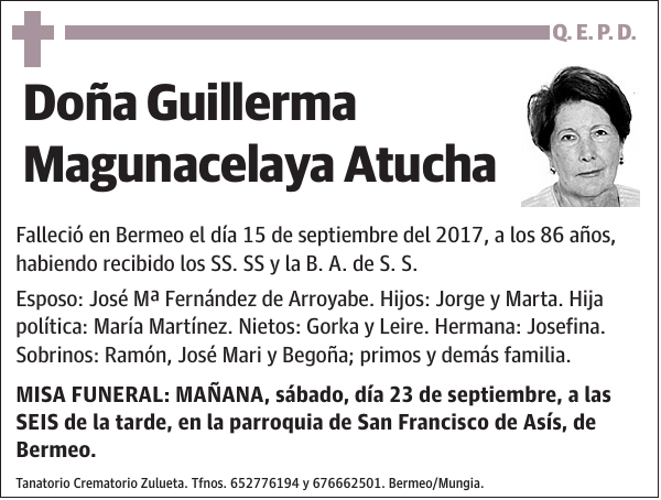 Guillerma Magunacelaya Atucha