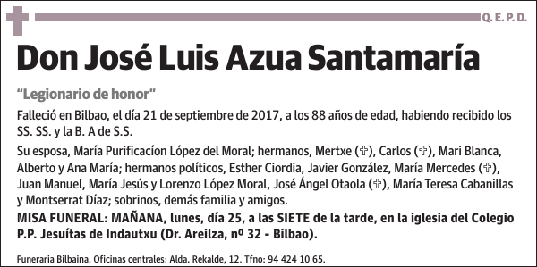 José Luis Azua Santamaría