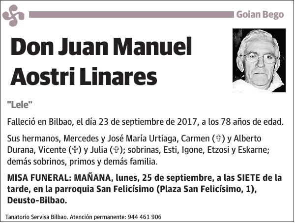 Juan Manuel Aostri Linares