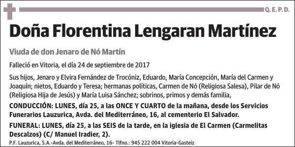 Florentina Lengaran Martínez