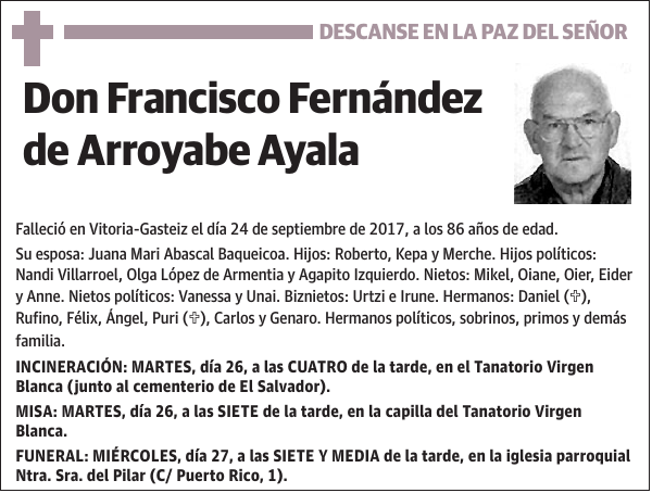 Francisco Fernández de Arroyabe Ayala