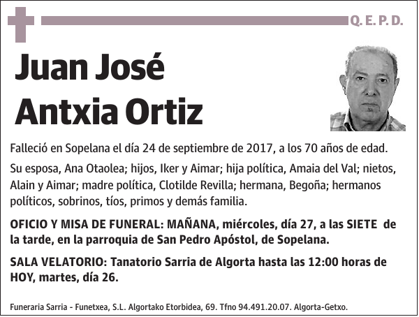 Juan José Antxia Ortiz