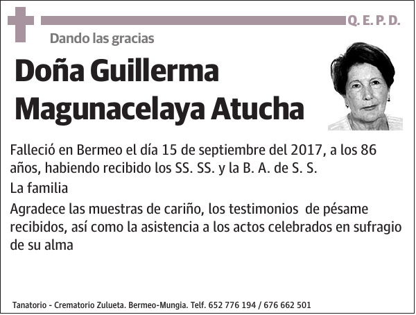 Guillerma Magunacelaya Atucha