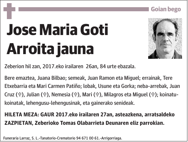 Jose Maria Goti Arroita