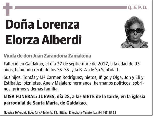 Lorenza Elorza Alberdi