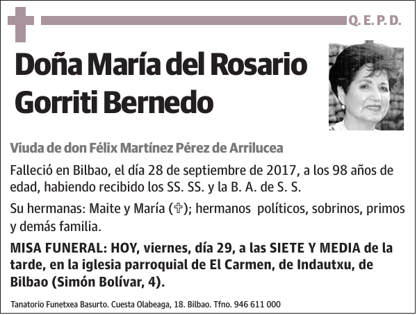 María del Rosario Gorriti Bernedo