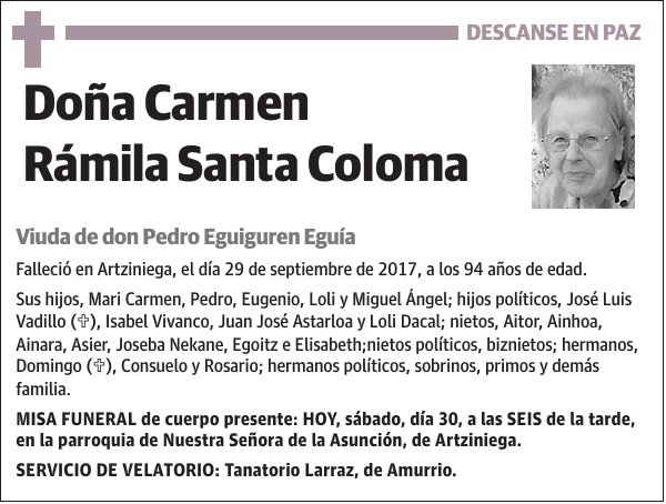 Carmen Rámila Santa Coloma