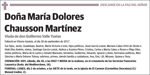 María Dolores Chausson Martínez