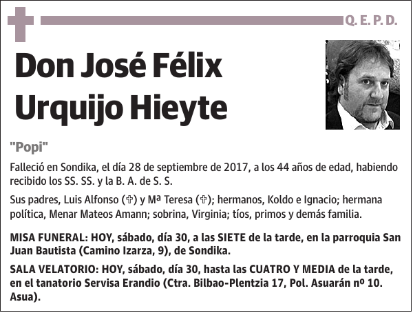 José Félix Urquijo Hieyte