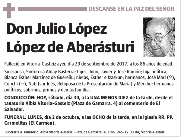 Julio López López de Aberásturi