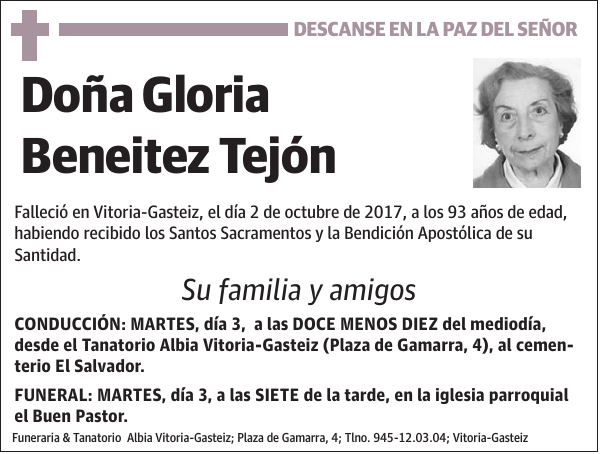 Gloria Beneitez Tejón