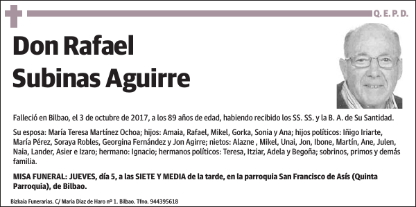 Rafael Subinas Aguirre