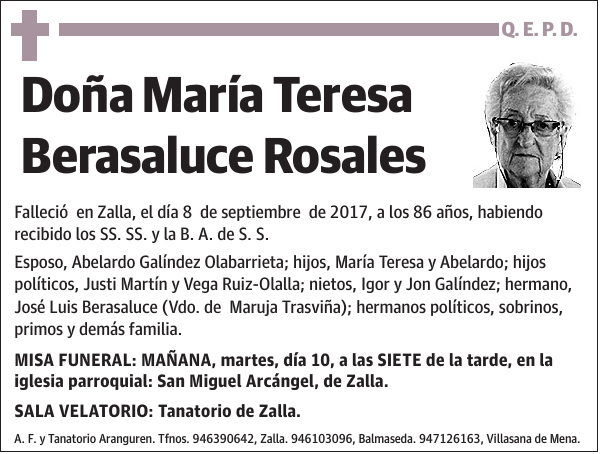 María Teresa Berasaluce Rosales