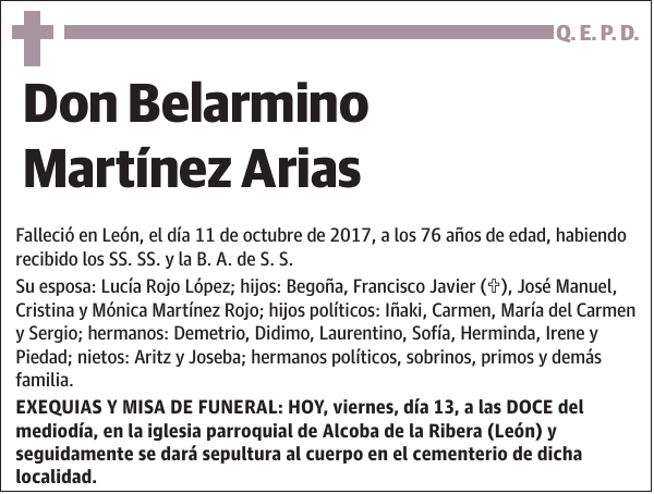 Belarmino Martínez Arias