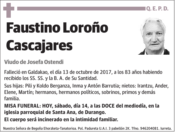 Faustino Loroño Cascajares