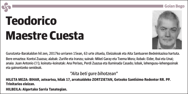 Teodorico Maestre Cuesta