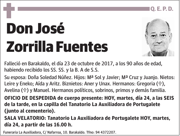 José Zorrilla Fuentes