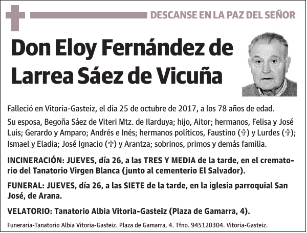 Eloy Fernández de Larrea Sáez de Vicuña