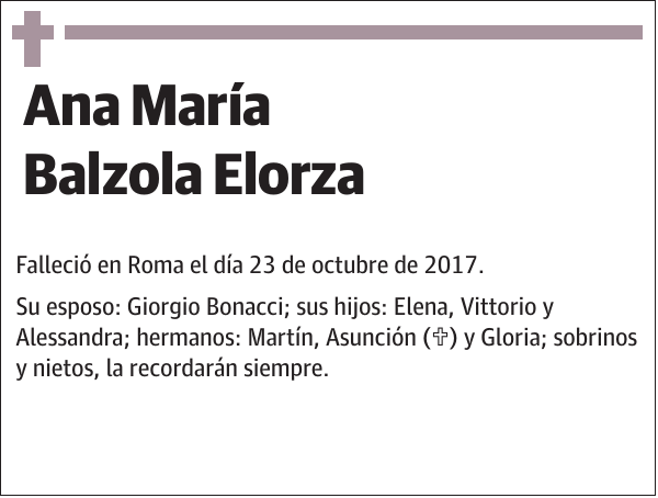 Ana María Balzola Elorza