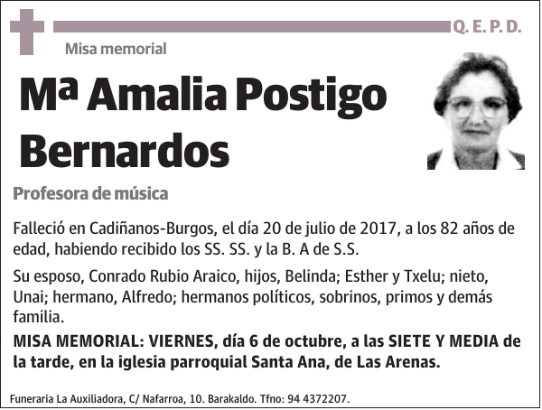 Mª Amalia Postigo Bernardos