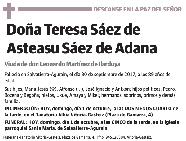 Teresa Sáez de Asteasu Sáez de Adana