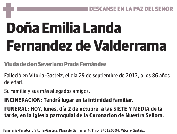 Emilia Landa Fernandez de Valderrama