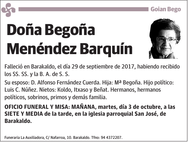 Begoña Menéndez Barquín