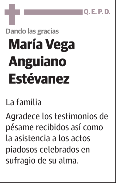 María Vega Anguiano Estévanez