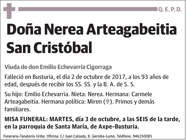 Nerea Arteagabeitia San Cristóbal