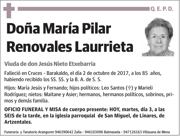 María Pilar Renovales Laurrieta