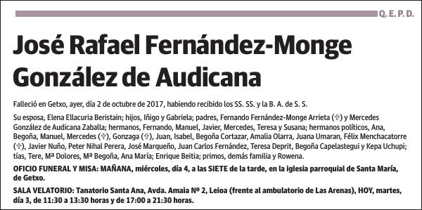 José Rafael Fernández-Monge González de Audicana