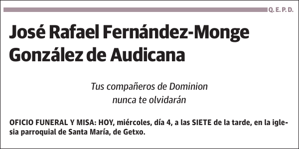 José Rafael Fernández-Monge González de Audicana