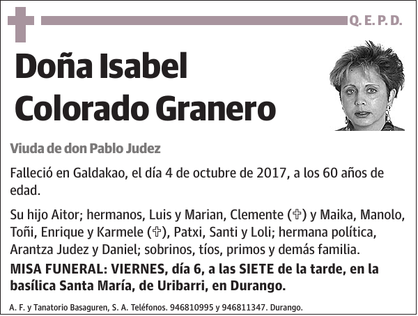 Isabel Colorado Granero