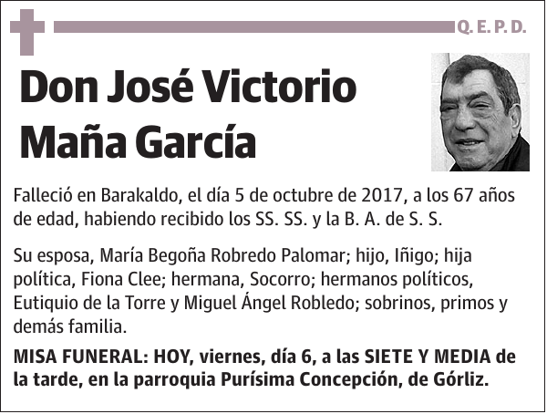 José Victorio Maña García