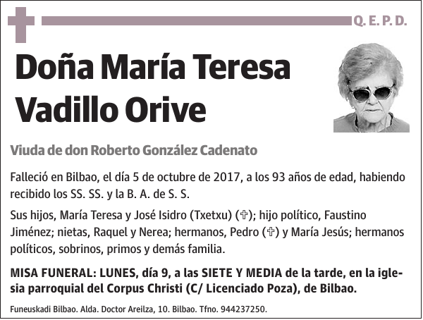 María Teresa Vadillo Orive