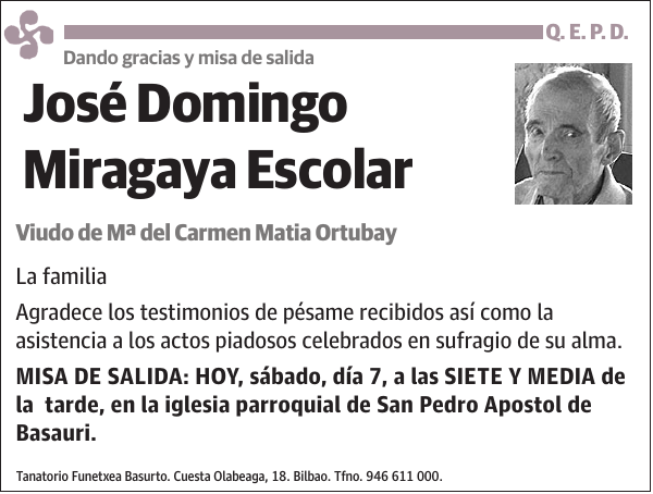 José Domingo Miragaya Escolar