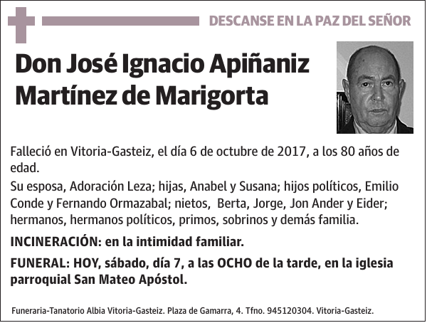 José Ignacio Apiñaniz Martínez de Marigorta
