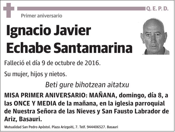 Ignacio Javier Echabe Santamarina