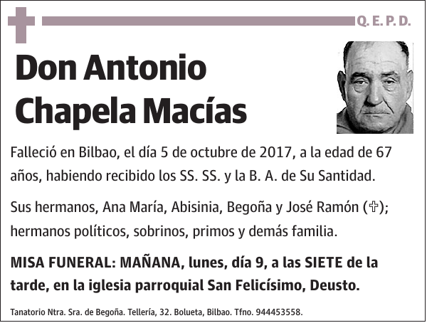 Antonio Chapela Macías