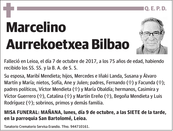 Marcelino Aurrekoetxea Bilbao