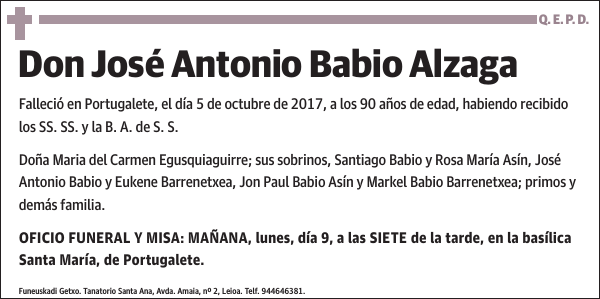 José Antonio Babio Alzaga